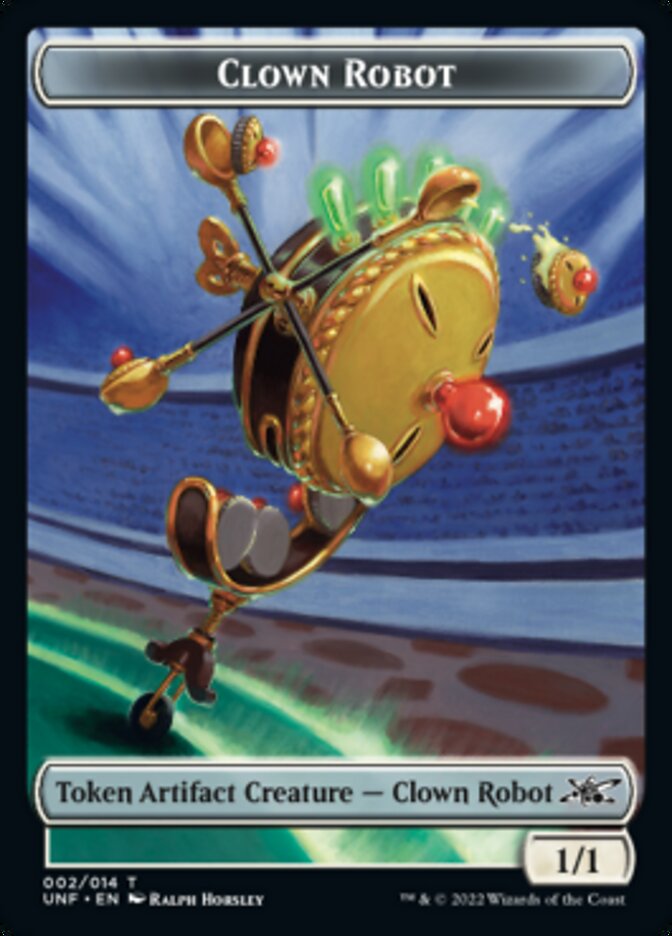 Clown Robot (002) Token [Unfinity Tokens] | Rook's Games and More