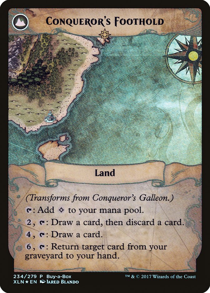 Conqueror's Galleon // Conqueror's Foothold (Buy-A-Box) [Ixalan Treasure Chest] | Rook's Games and More