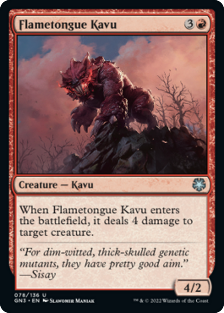 Flametongue Kavu [Game Night: Free-for-All] | Rook's Games and More