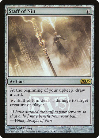 Staff of Nin [Magic 2013 Promos] | Rook's Games and More