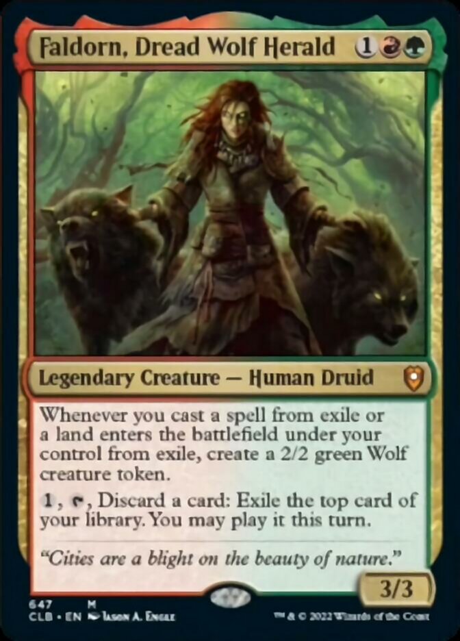 Faldorn, Dread Wolf Herald [Commander Legends: Battle for Baldur's Gate] | Rook's Games and More