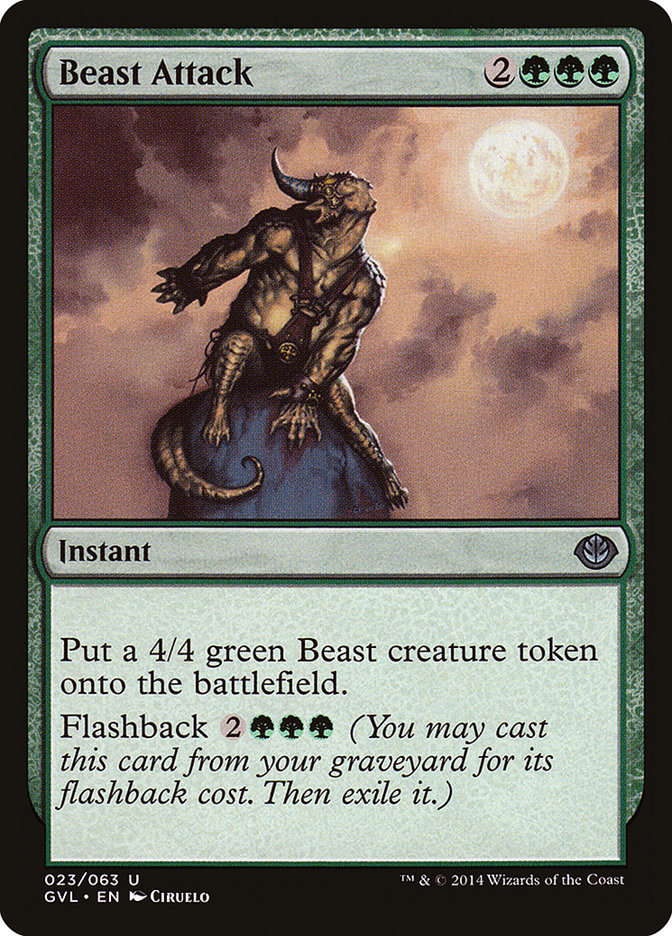 Beast Attack (Garruk vs. Liliana) [Duel Decks Anthology] | Rook's Games and More