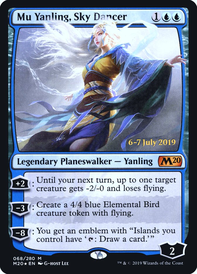 Mu Yanling, Sky Dancer  [Core Set 2020 Prerelease Promos] | Rook's Games and More