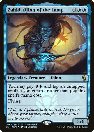 Zahid, Djinn of the Lamp (Draft Weekend) [Dominaria Promos] | Rook's Games and More