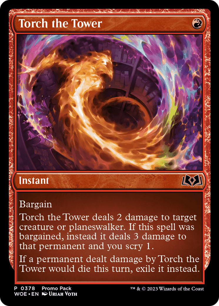 Torch the Tower (Promo Pack) [Wilds of Eldraine Promos] | Rook's Games and More