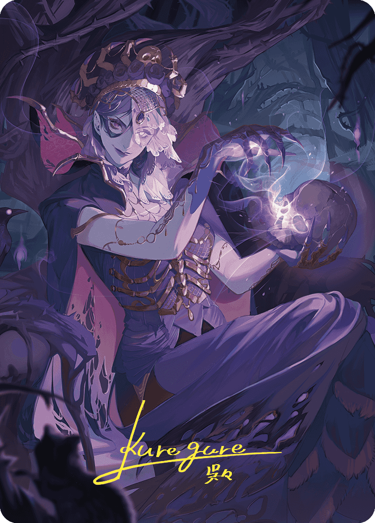 Necropotence Art Card (Gold-Stamped Signature) [Wilds of Eldraine Art Series] | Rook's Games and More