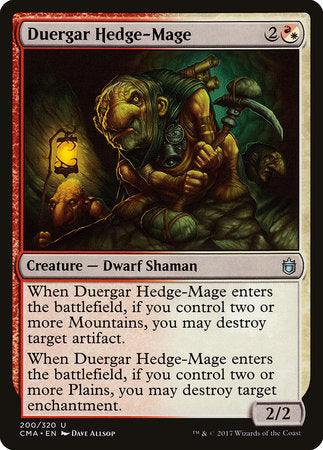 Duergar Hedge-Mage [Commander Anthology] | Rook's Games and More