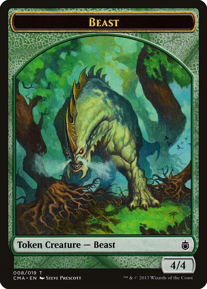 Beast (008/019) [Commander Anthology Tokens] | Rook's Games and More