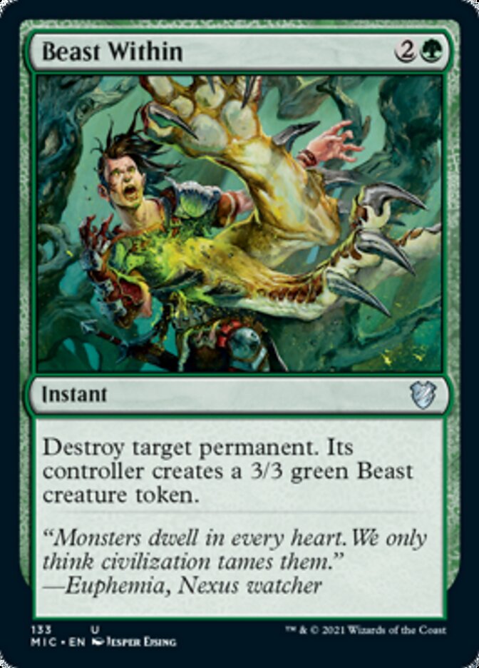 Beast Within [Innistrad: Midnight Hunt Commander] | Rook's Games and More