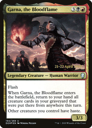 Garna, the Bloodflame [Dominaria Promos] | Rook's Games and More