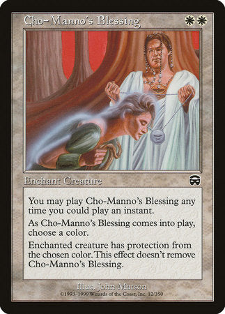 Cho-Manno's Blessing [Mercadian Masques] | Rook's Games and More