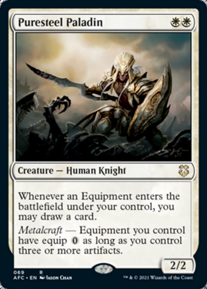 Puresteel Paladin [Dungeons & Dragons: Adventures in the Forgotten Realms Commander] | Rook's Games and More