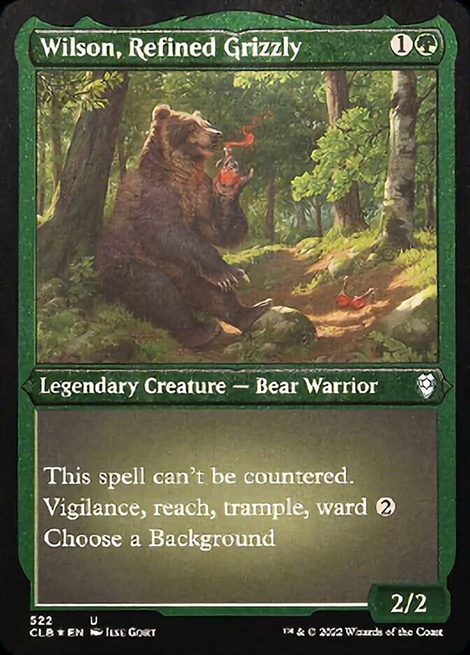 Wilson, Refined Grizzly (Foil Etched) [Commander Legends: Battle for Baldur's Gate] | Rook's Games and More