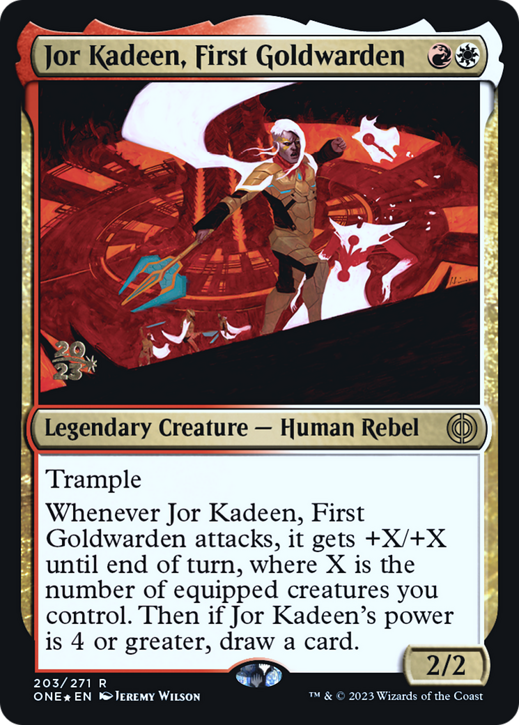 Jor Kadeen, First Goldwarden [Phyrexia: All Will Be One Prerelease Promos] | Rook's Games and More