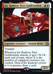 Jor Kadeen, First Goldwarden [Phyrexia: All Will Be One Prerelease Promos]