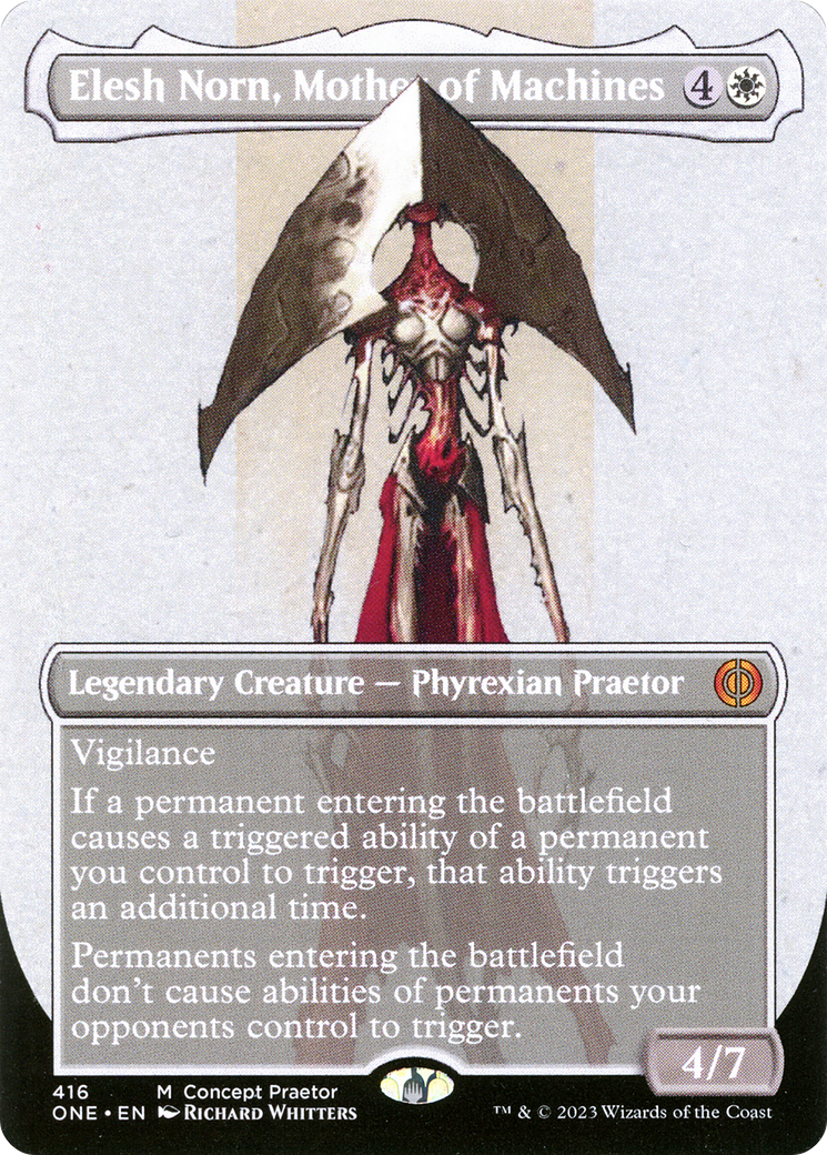 Elesh Norn, Mother of Machines (Borderless Concept Praetors) [Phyrexia: All Will Be One] | Rook's Games and More