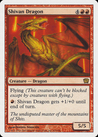 Shivan Dragon [Ninth Edition] | Rook's Games and More