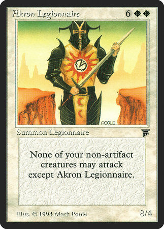 Akron Legionnaire [Legends] | Rook's Games and More