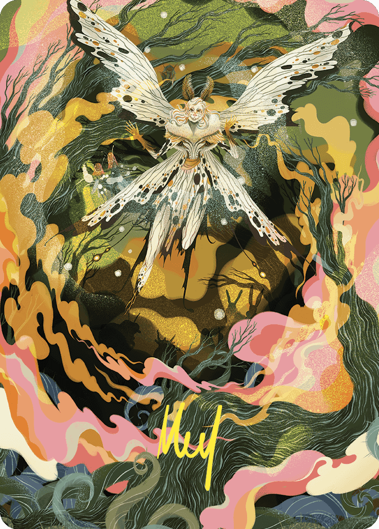Greater Auramancy Art Card (Gold-Stamped Signature) [Wilds of Eldraine Art Series] | Rook's Games and More