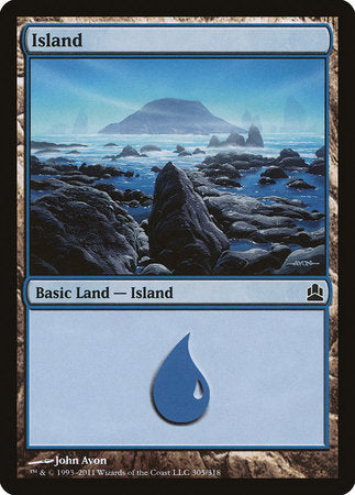 Island (305) [Commander 2011] | Rook's Games and More