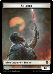 Soldier (0009) // Daretti, Scrap Savant Emblem Double-Sided Token [Commander Masters Tokens] | Rook's Games and More