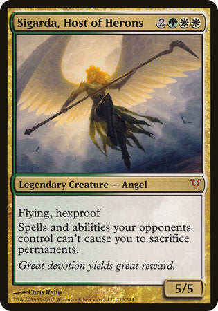 Sigarda, Host of Herons (Oversized) [Open the Helvault] | Rook's Games and More