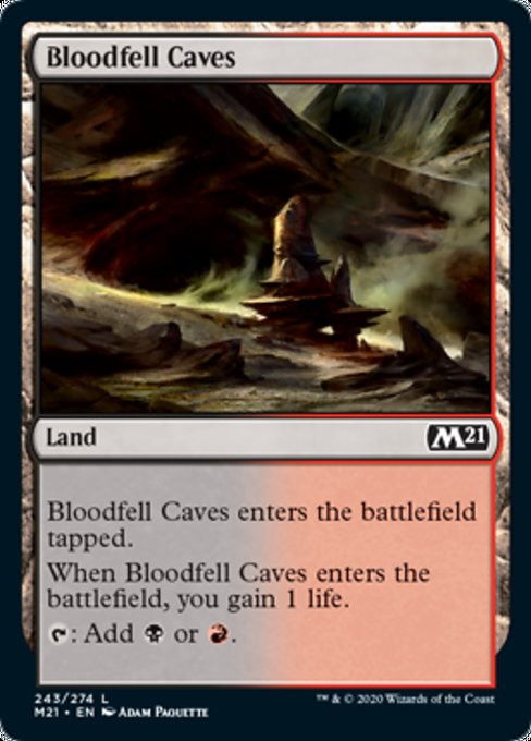 Bloodfell Caves [Core Set 2021] | Rook's Games and More