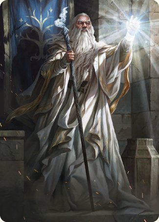 Gandalf the White Art Card [The Lord of the Rings: Tales of Middle-earth Art Series] | Rook's Games and More