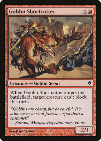 Goblin Shortcutter [Zendikar] | Rook's Games and More