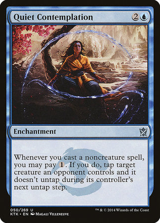 Quiet Contemplation [Khans of Tarkir] | Rook's Games and More
