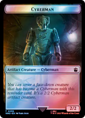 Soldier // Cyberman Double-Sided Token (Surge Foil) [Doctor Who Tokens] | Rook's Games and More