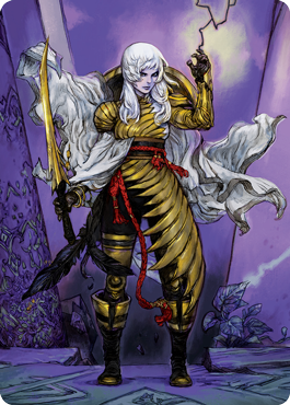 The Wandering Emperor 1 Art Card [Kamigawa: Neon Dynasty Art Series] | Rook's Games and More