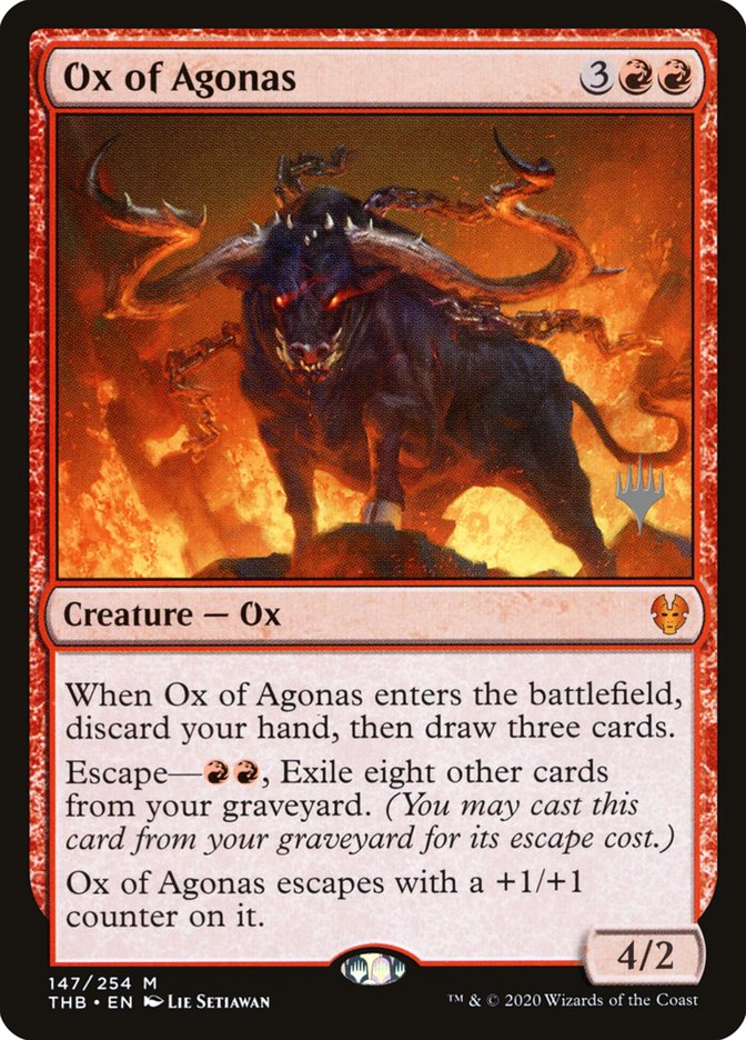 Ox of Agonas (Promo Pack) [Theros Beyond Death Promos] | Rook's Games and More