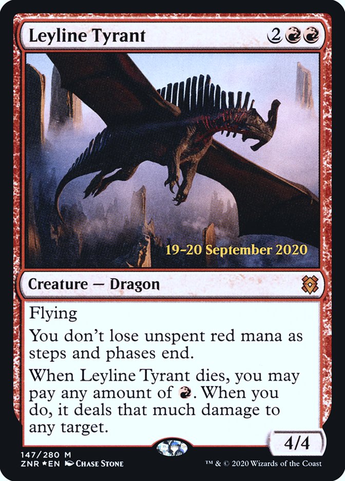 Leyline Tyrant  [Zendikar Rising Prerelease Promos] | Rook's Games and More