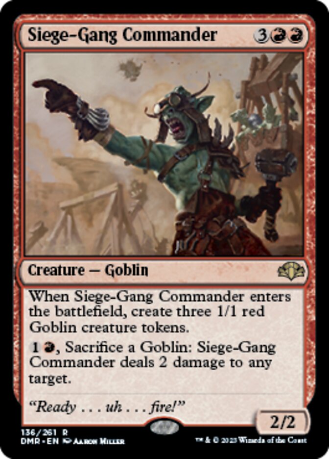 Siege-Gang Commander [Dominaria Remastered] | Rook's Games and More