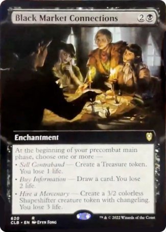 Black Market Connections (Extended Art) [Commander Legends: Battle for Baldur's Gate] | Rook's Games and More