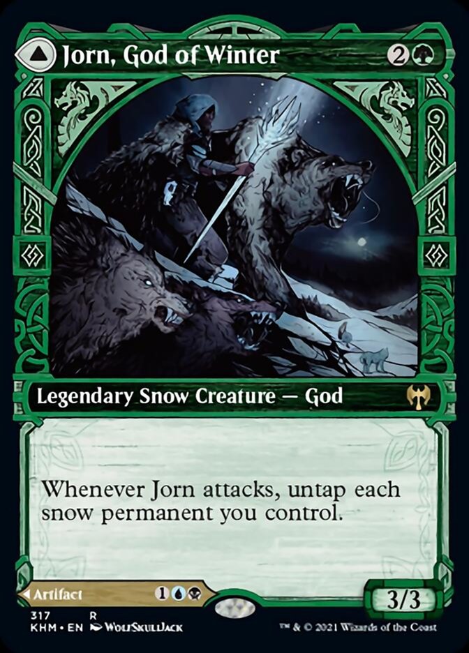 Jorn, God of Winter // Kaldring, the Rimestaff (Showcase) [Kaldheim] | Rook's Games and More