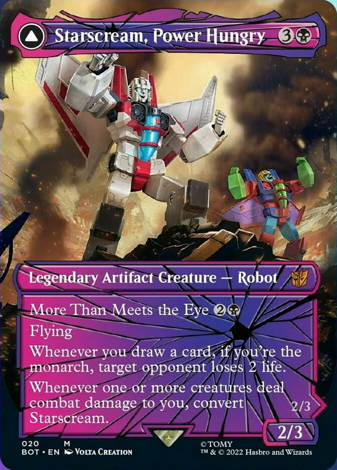 Starscream, Power Hungry // Starscream, Seeker Leader (Shattered Glass) [Universes Beyond: Transformers] | Rook's Games and More