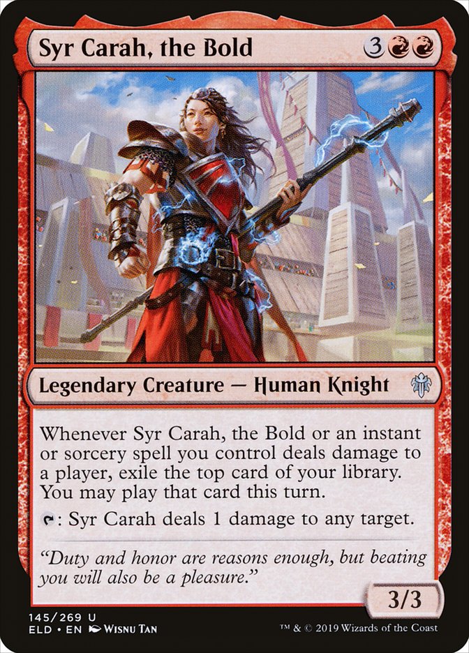 Syr Carah, the Bold [Throne of Eldraine] | Rook's Games and More