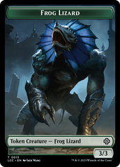 Frog Lizard // Merfolk (0003) Double-Sided Token [The Lost Caverns of Ixalan Commander Tokens] | Rook's Games and More