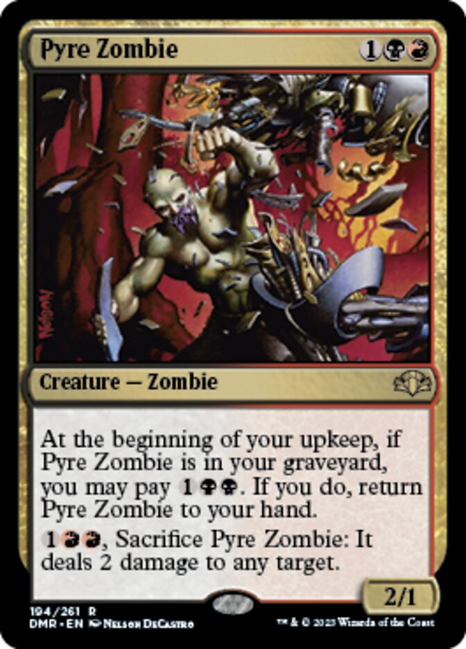 Pyre Zombie [Dominaria Remastered] | Rook's Games and More