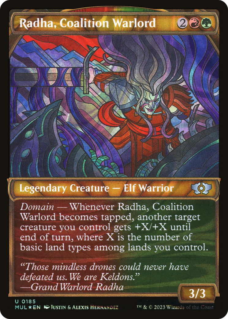 Radha, Coalition Warlord (Halo Foil) [Multiverse Legends] | Rook's Games and More