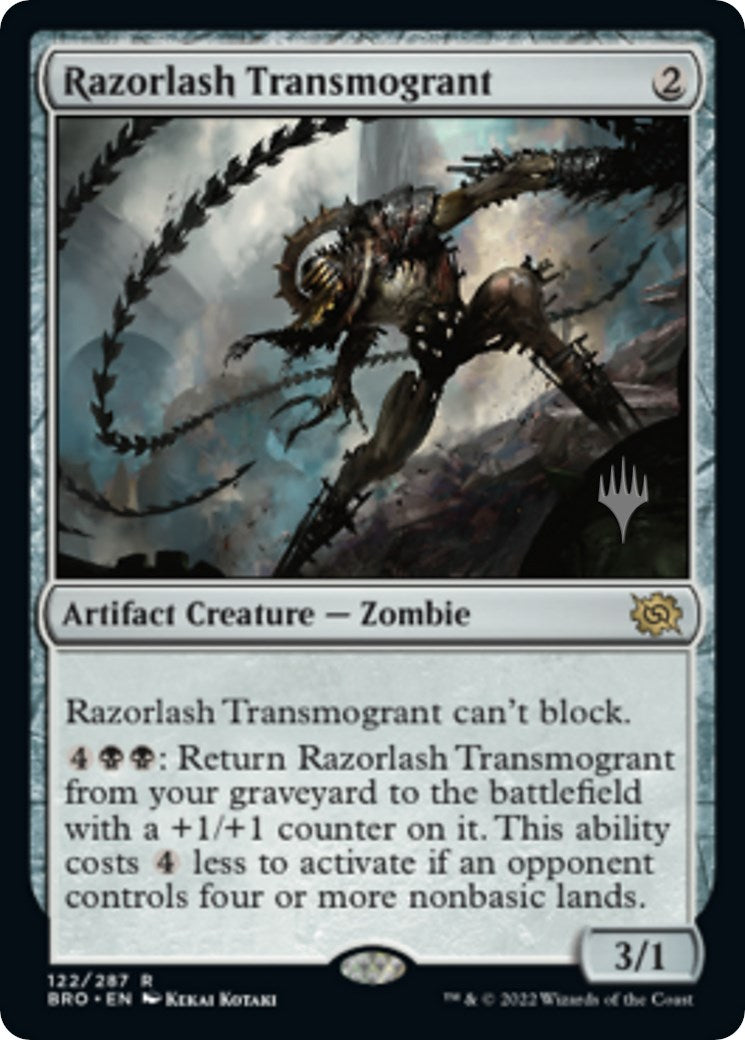 Razorlash Transmogrant (Promo Pack) [The Brothers' War Promos] | Rook's Games and More