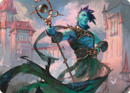 Haughty Djinn Art Card [Dominaria United Art Series] | Rook's Games and More