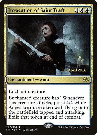 Invocation of Saint Traft [Shadows over Innistrad Promos] | Rook's Games and More