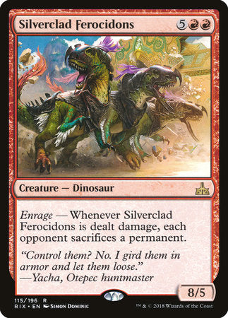 Silverclad Ferocidons [Rivals of Ixalan] | Rook's Games and More