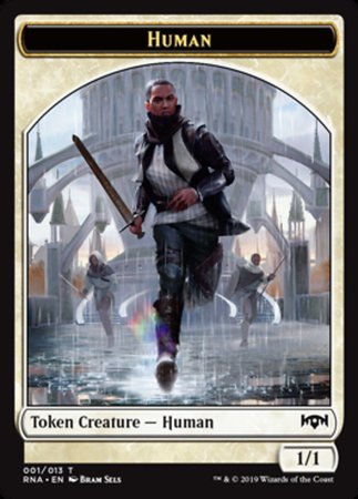 Human Token [Ravnica Allegiance Tokens] | Rook's Games and More