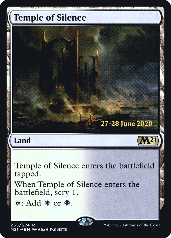 Temple of Silence  [Core Set 2021 Prerelease Promos] | Rook's Games and More