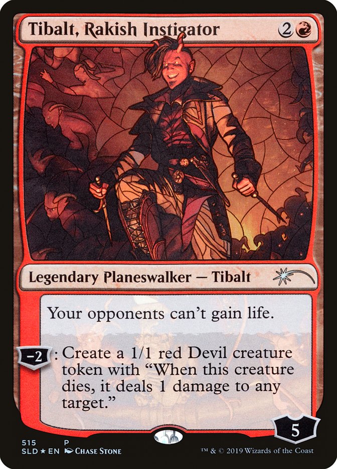 Tibalt, Rakish Instigator (Stained Glass) [Secret Lair Drop Promos] | Rook's Games and More
