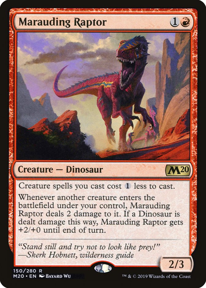 Marauding Raptor [Core Set 2020] | Rook's Games and More